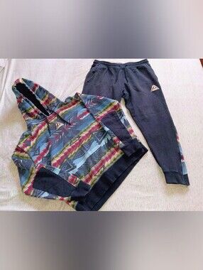 Staple Men's Aztec Print Hoodie/Jogger Set Size Large